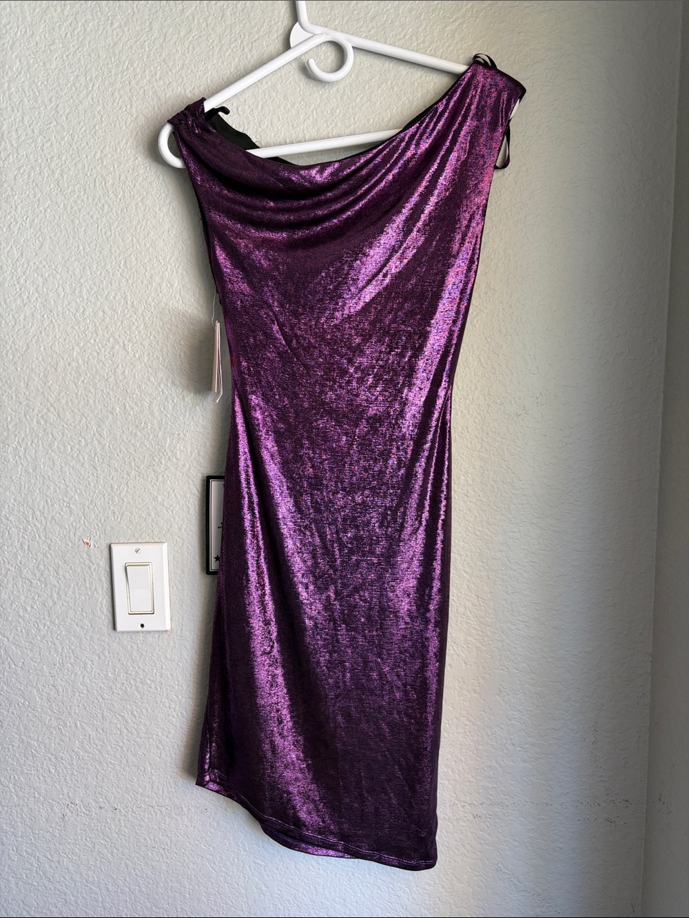 City Studio Purple Shimmery Dress